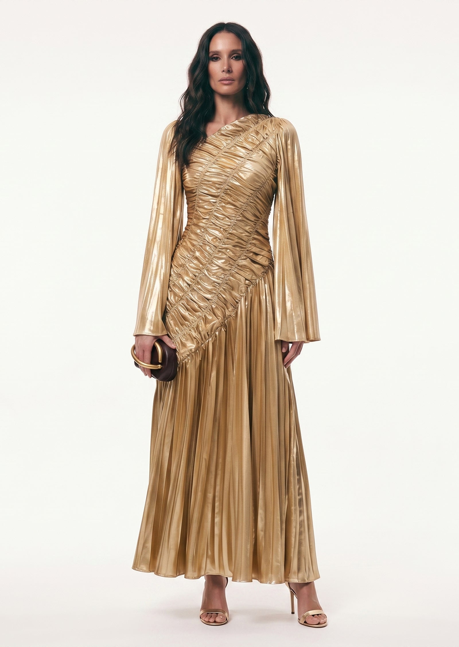 Metallic Maxi Dress