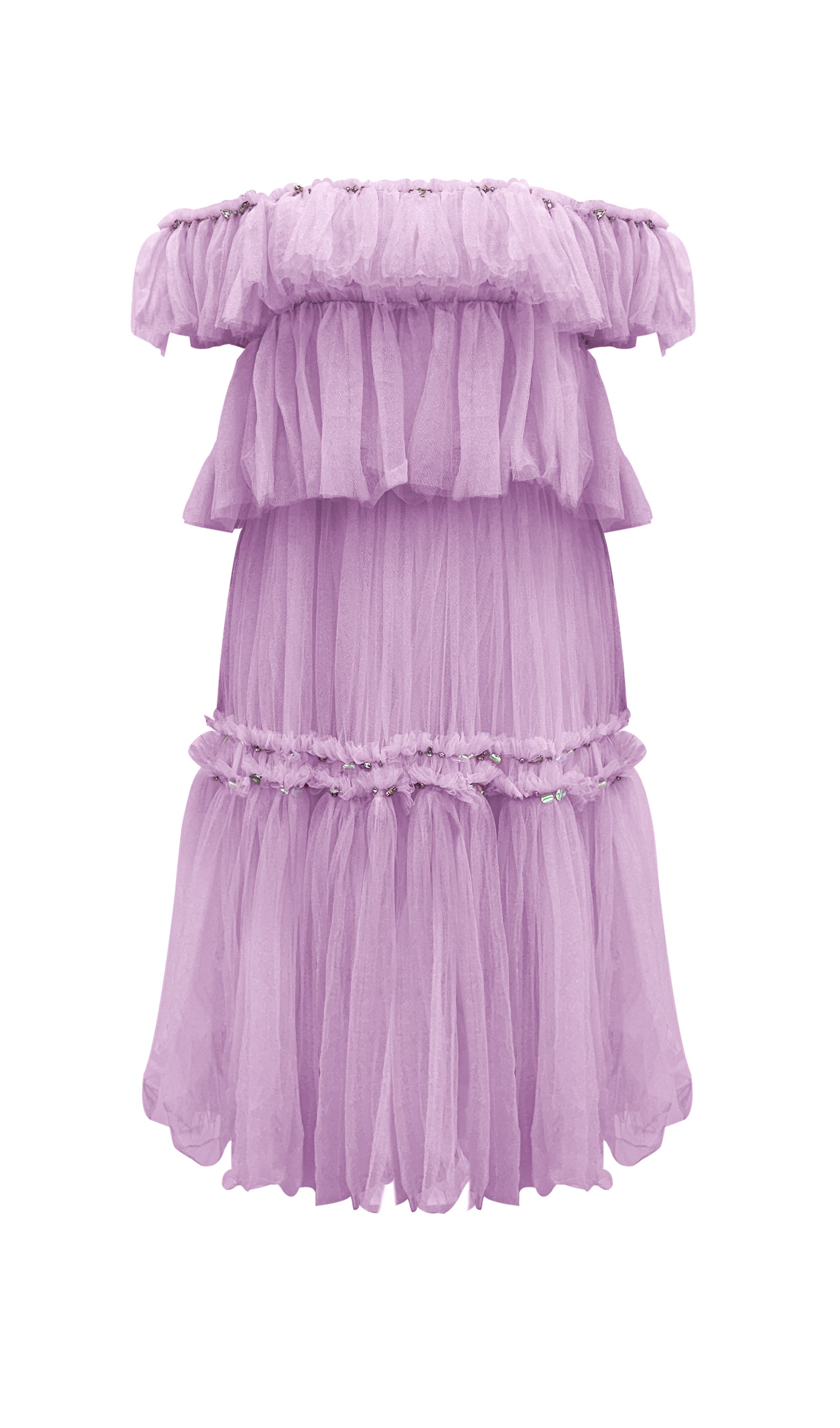 Midikleid in A-Linie mit Blumenmuster und Laternenärmeln