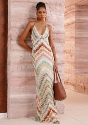 Midikleid in A-Linie mit Blumenmuster und Laternenärmeln