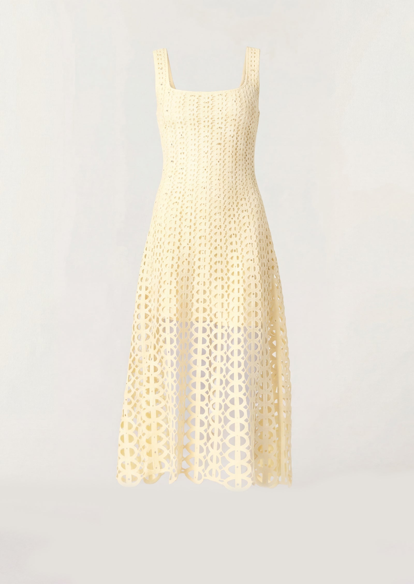 Midikleid in A-Linie mit Blumenmuster und Laternenärmeln