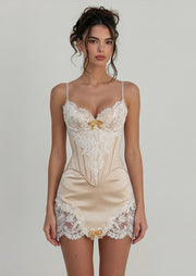 Cyra Corset With Mini Dress Set