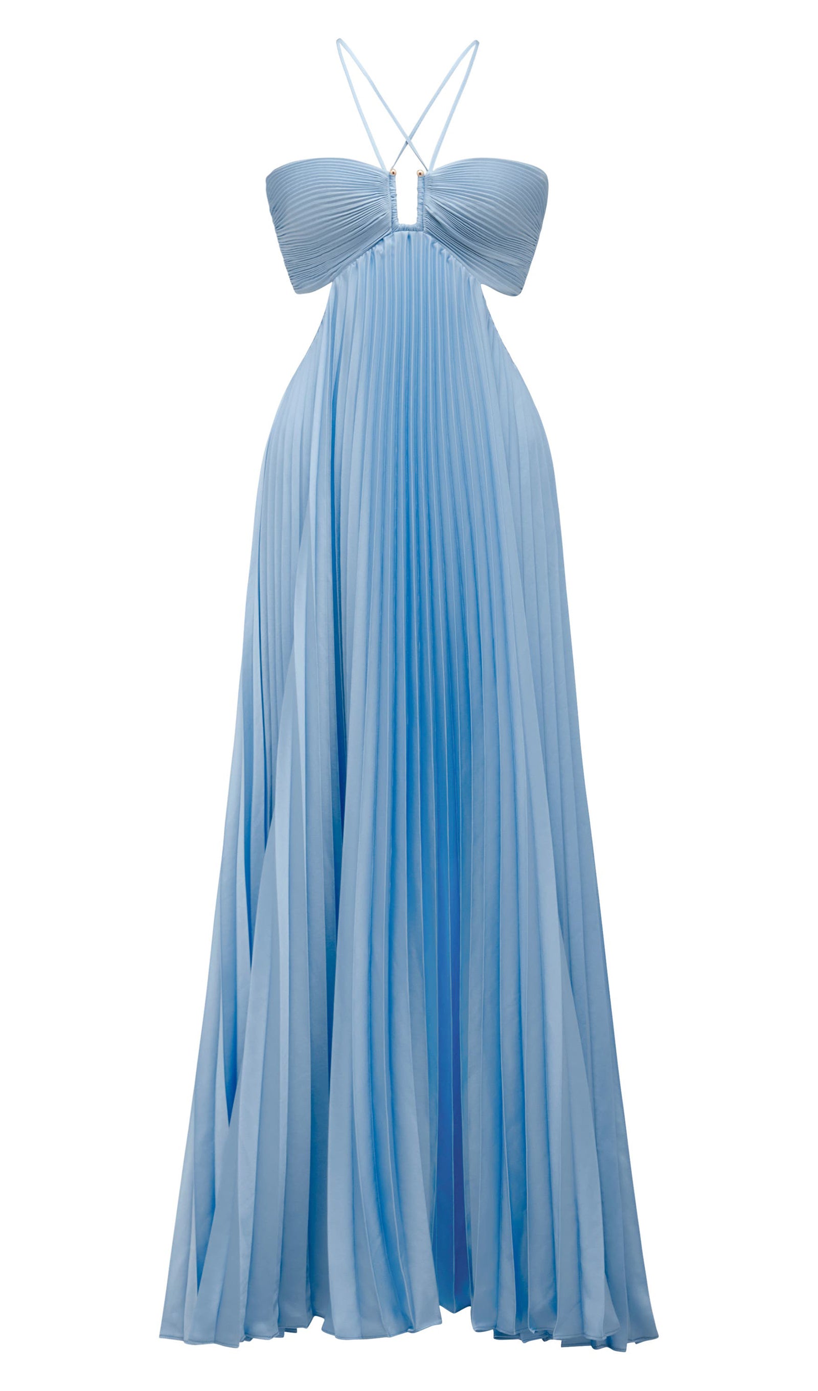 Midikleid in A-Linie mit Blumenmuster und Laternenärmeln