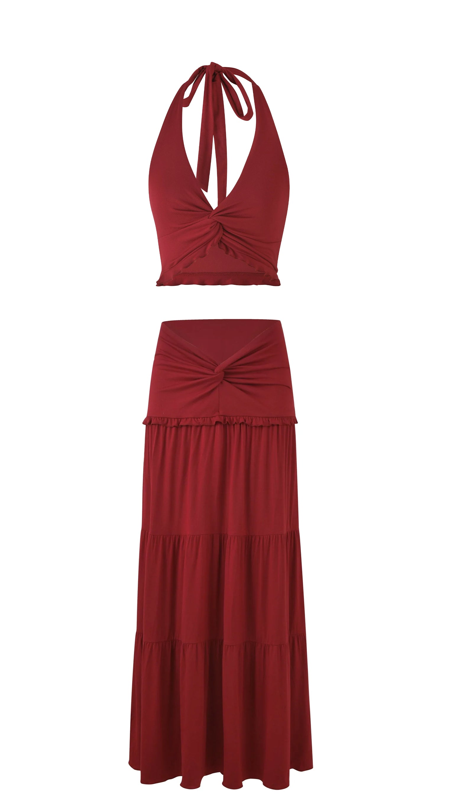 Midikleid in A-Linie mit Blumenmuster und Laternenärmeln