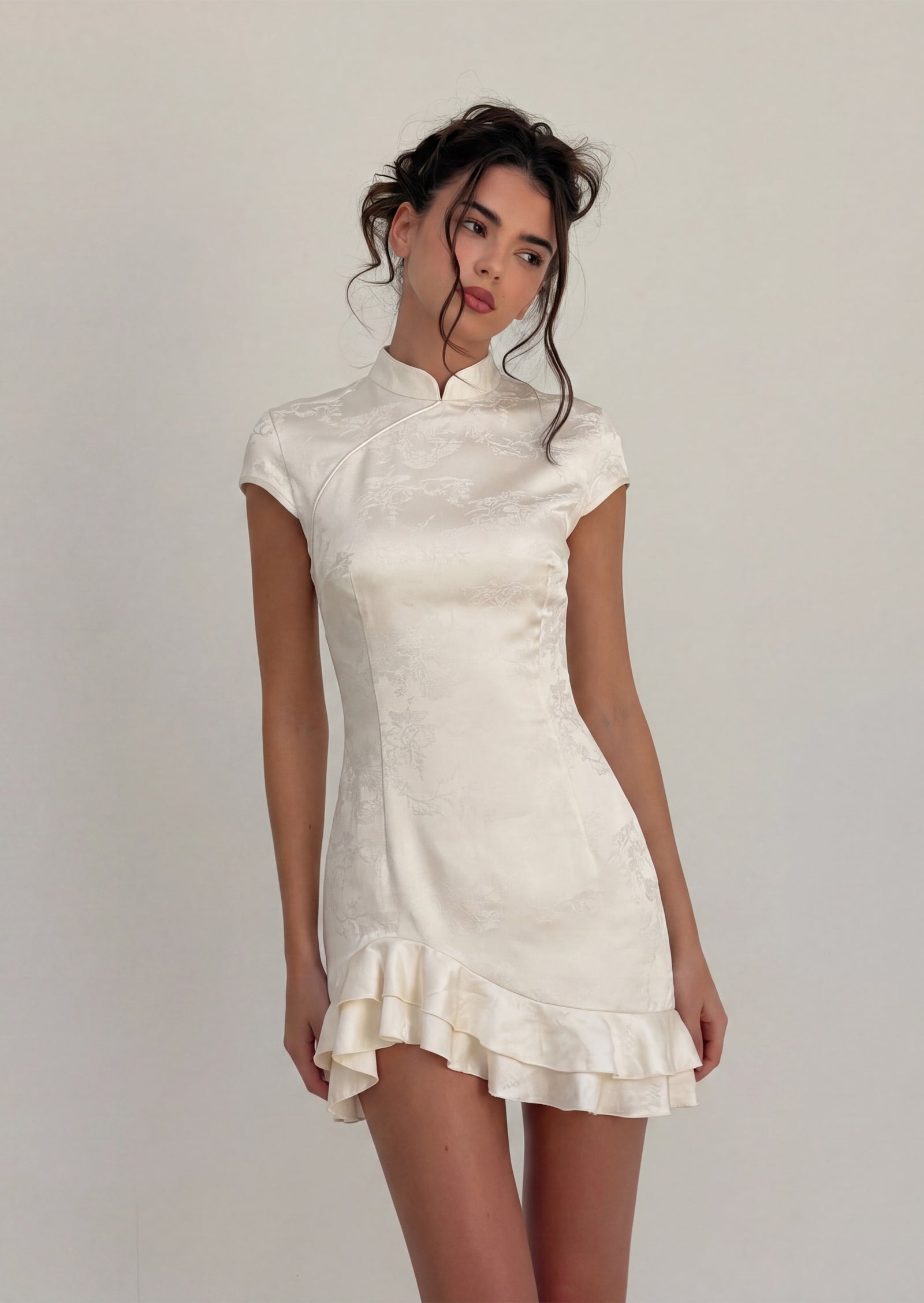 Olyra Ruffled Mini Dress