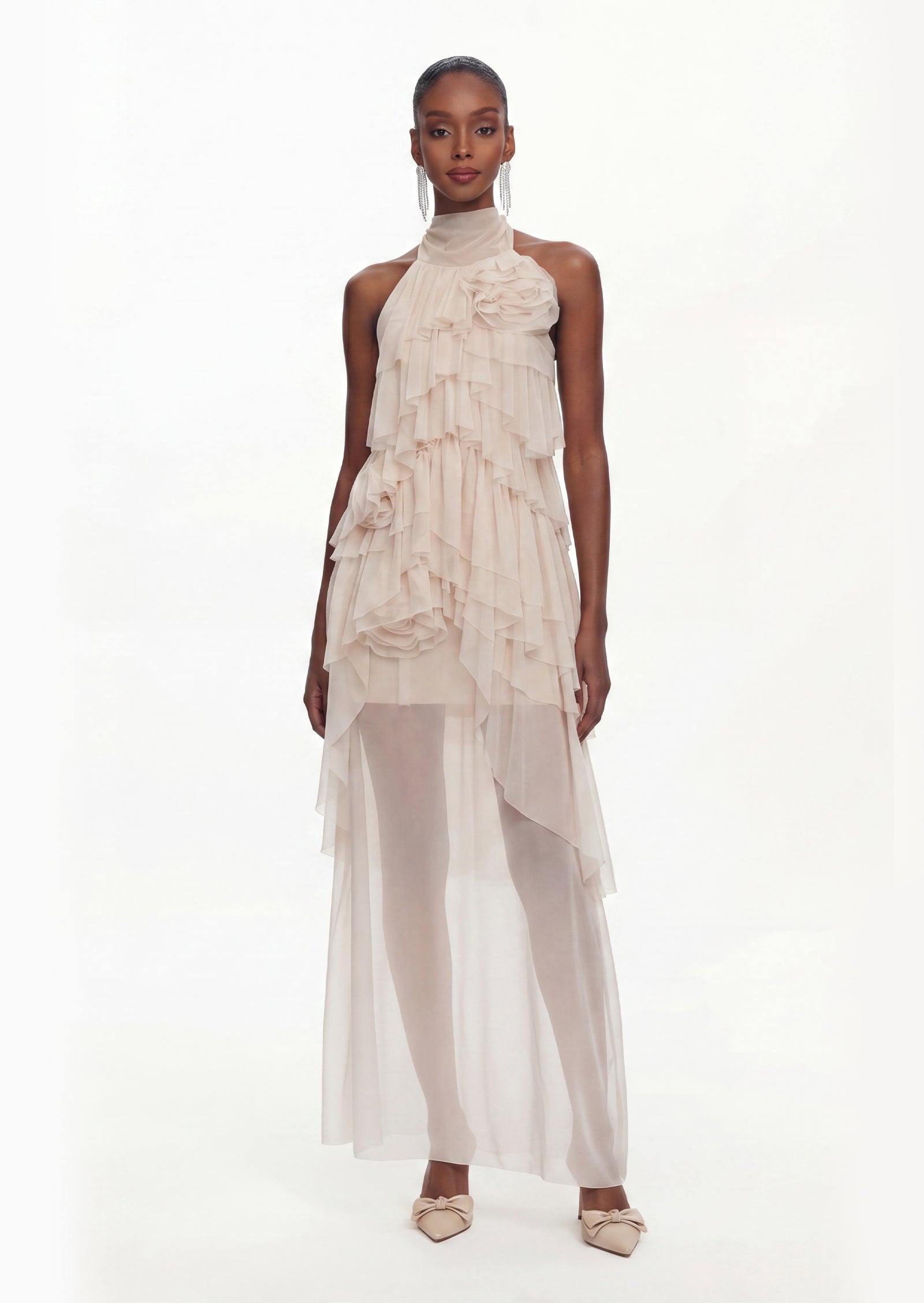 Jussi Floral Ruffled Maxi Dress