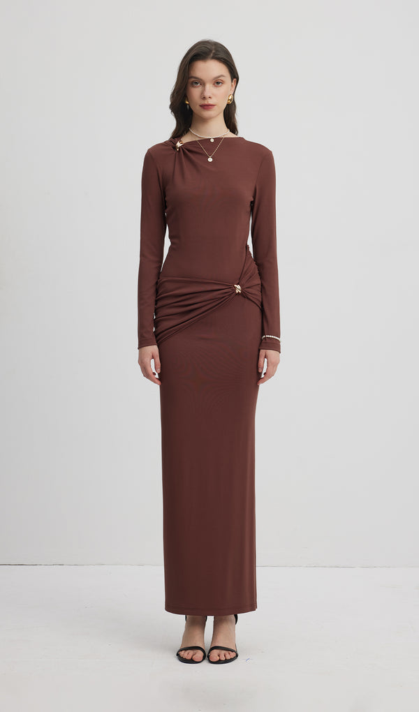 Jersey Seductive Fitted Maxi Dress
