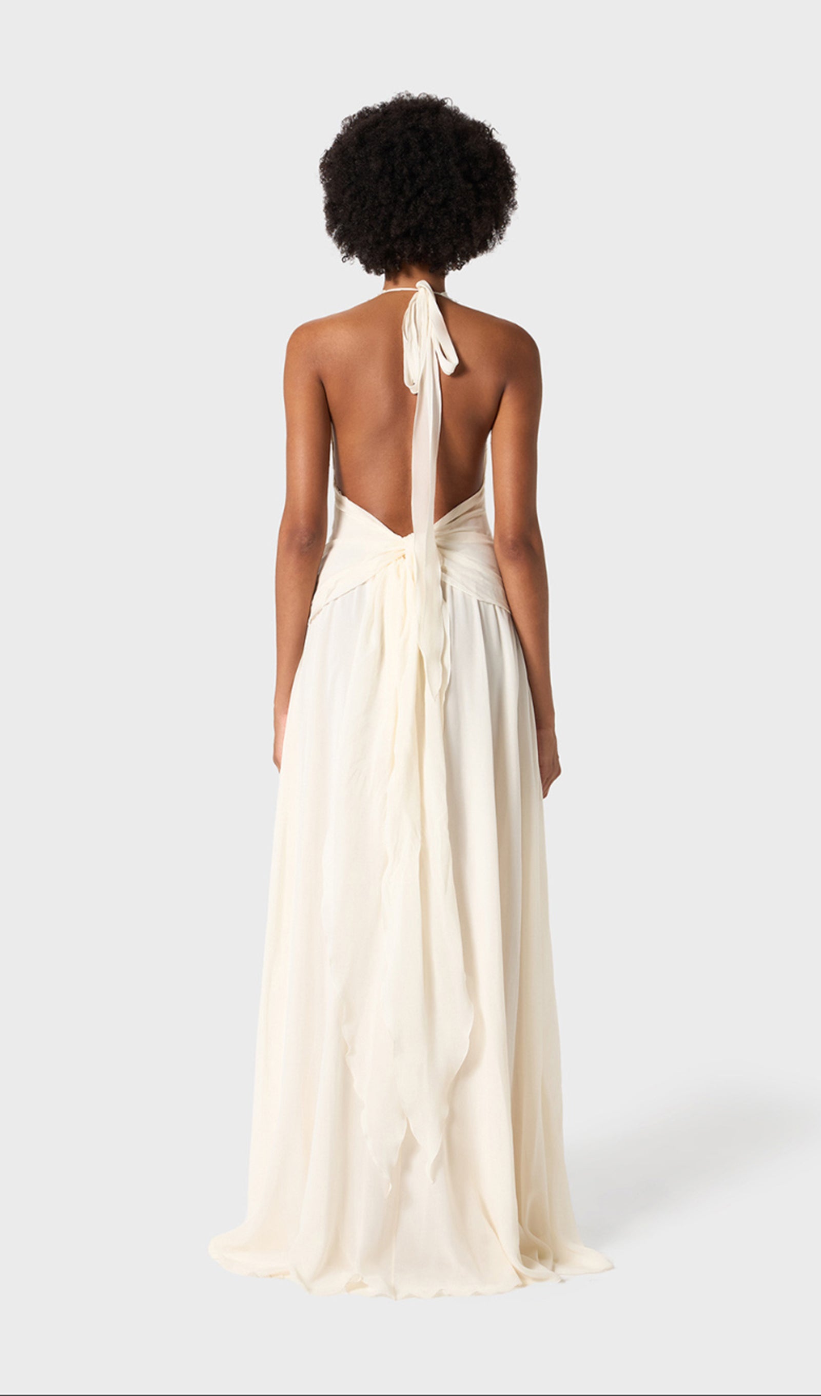 Midikleid in A-Linie mit Blumenmuster und Laternenärmeln