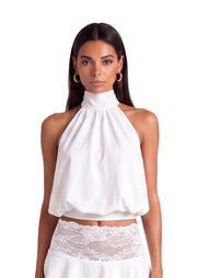 Kachina Halter Neck Lace Sleeveless Top