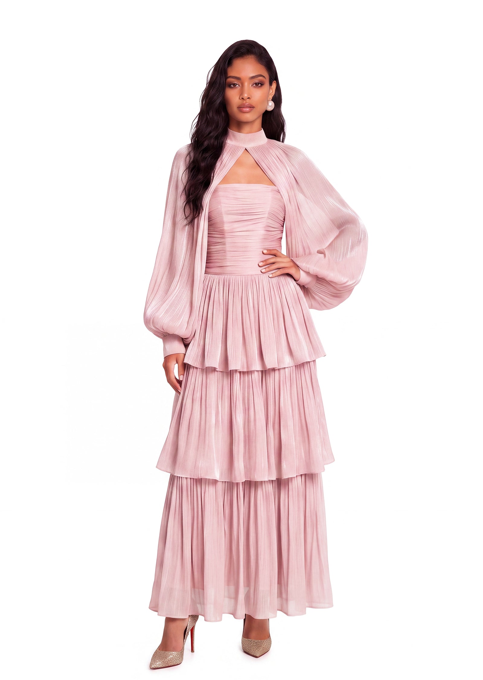 Wald Strapless Maxi Dress In  Pink