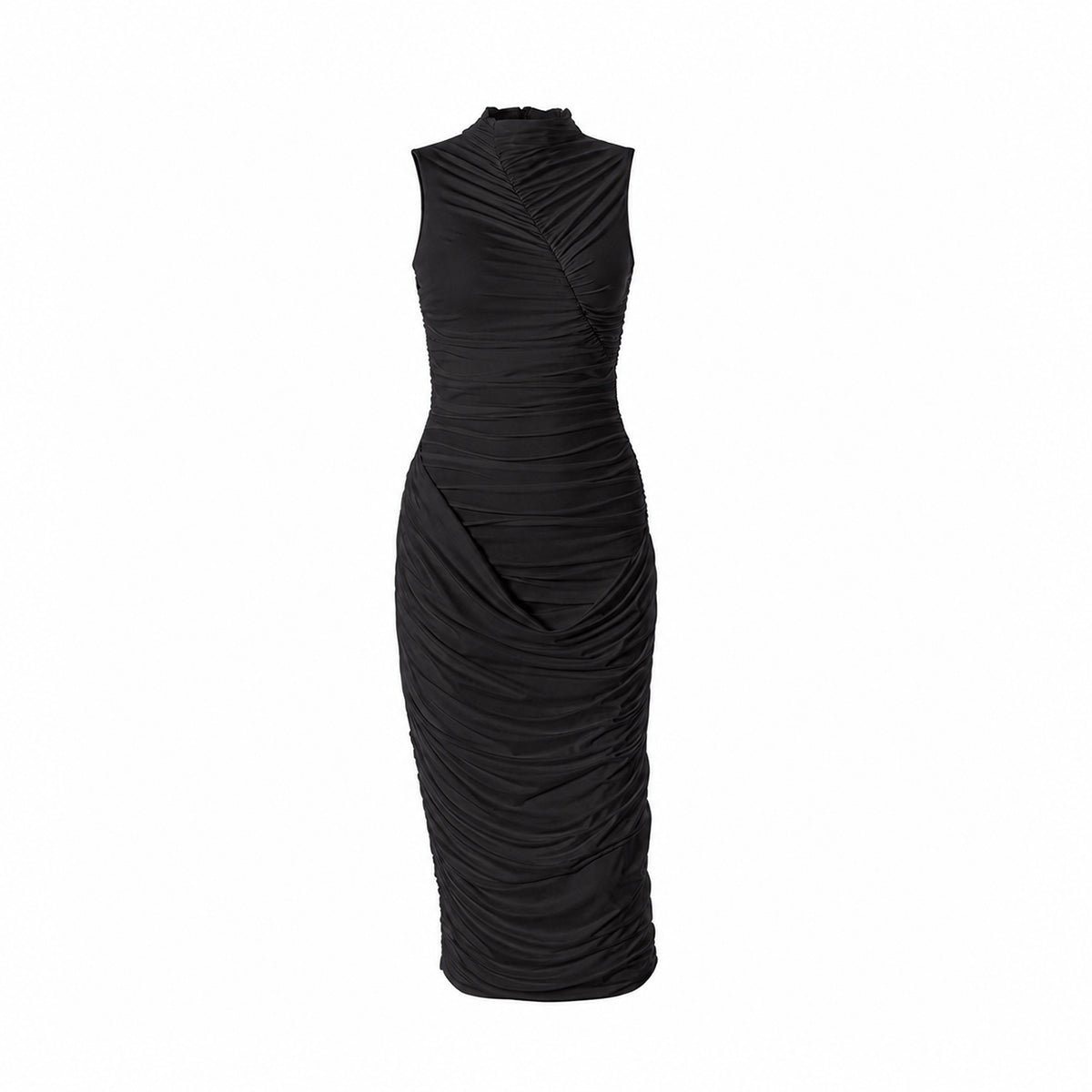 Cabernet Sleeveless Pleated Midi Dress