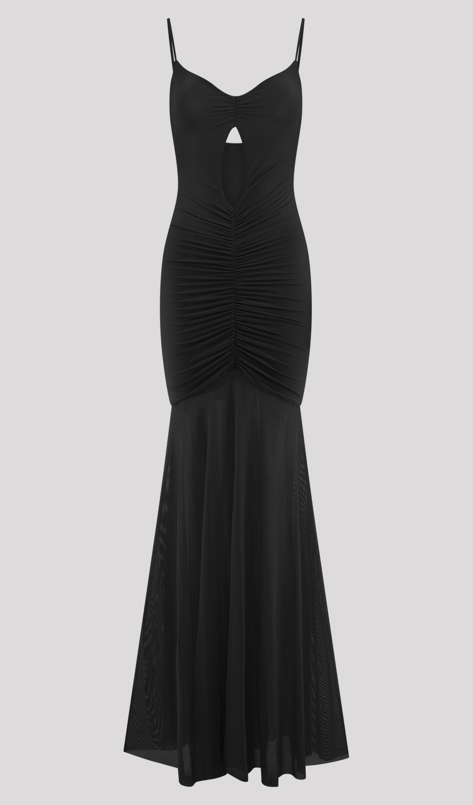 Midikleid in A-Linie mit Blumenmuster und Laternenärmeln