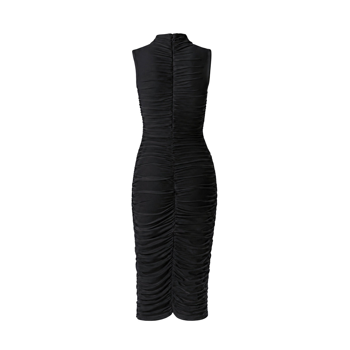 Cabernet Sleeveless Pleated Midi Dress