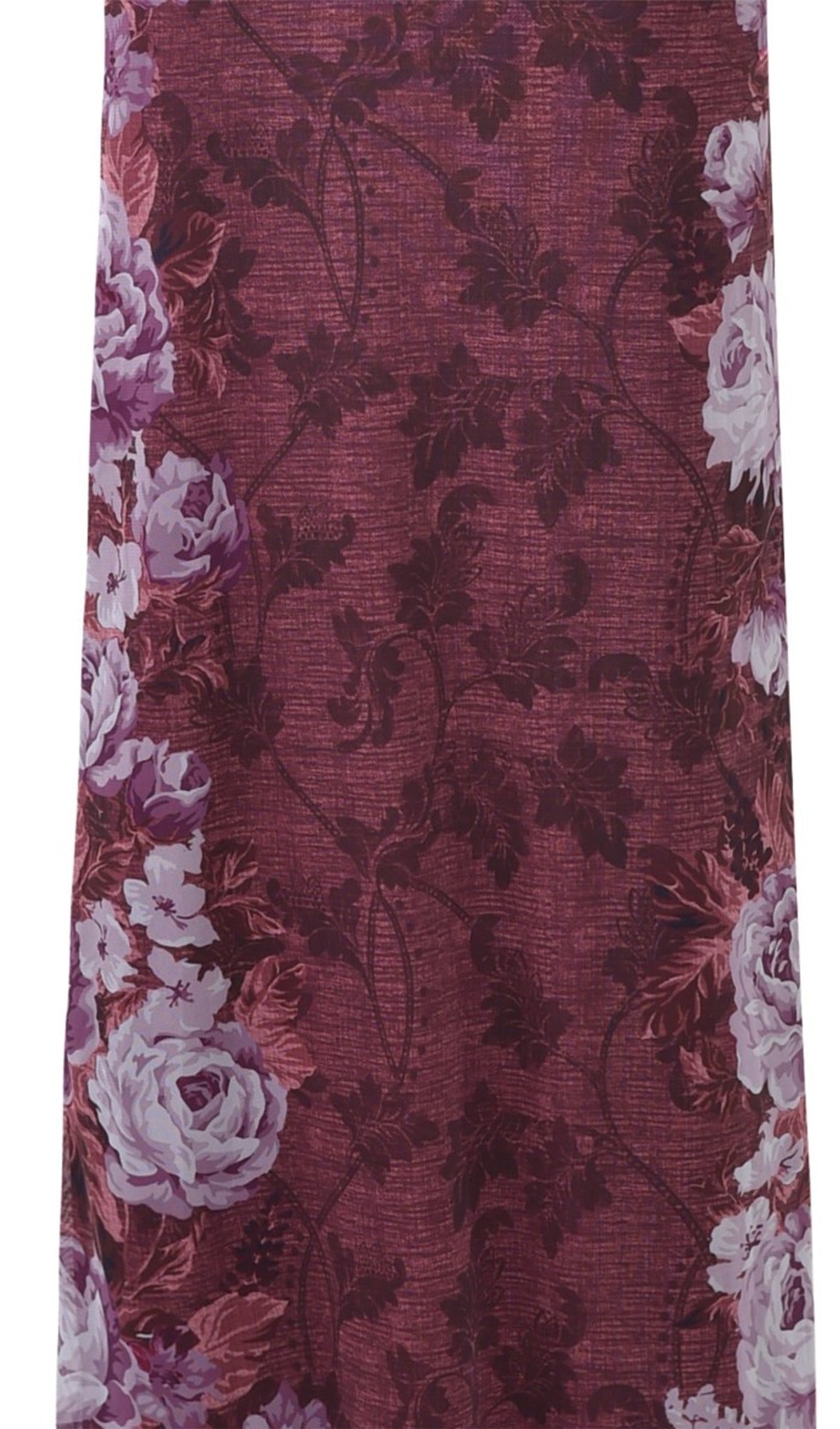 Trendy Floral Rose Stripe Maxi Dress