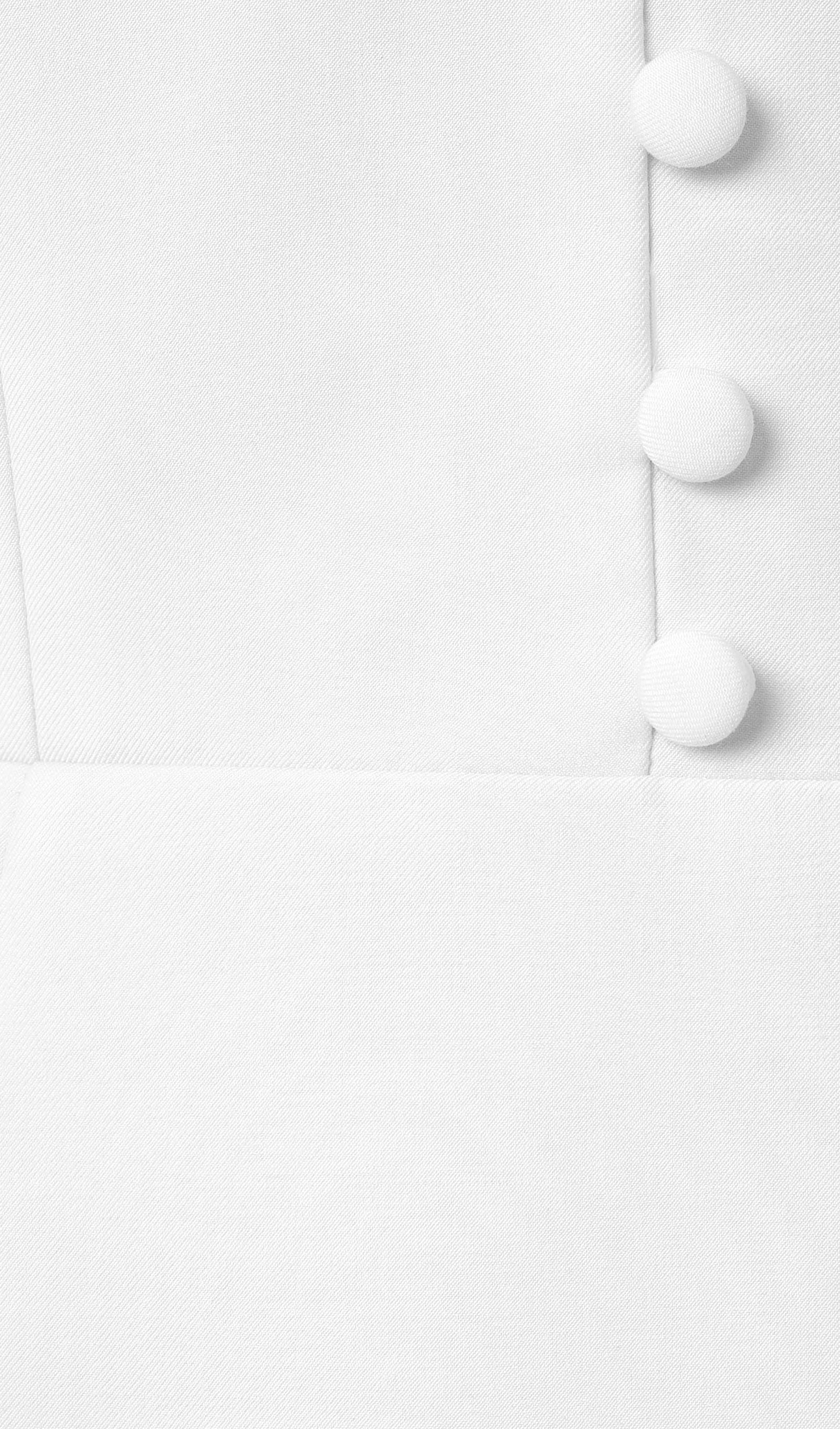 Mini Dress With High Collar In White