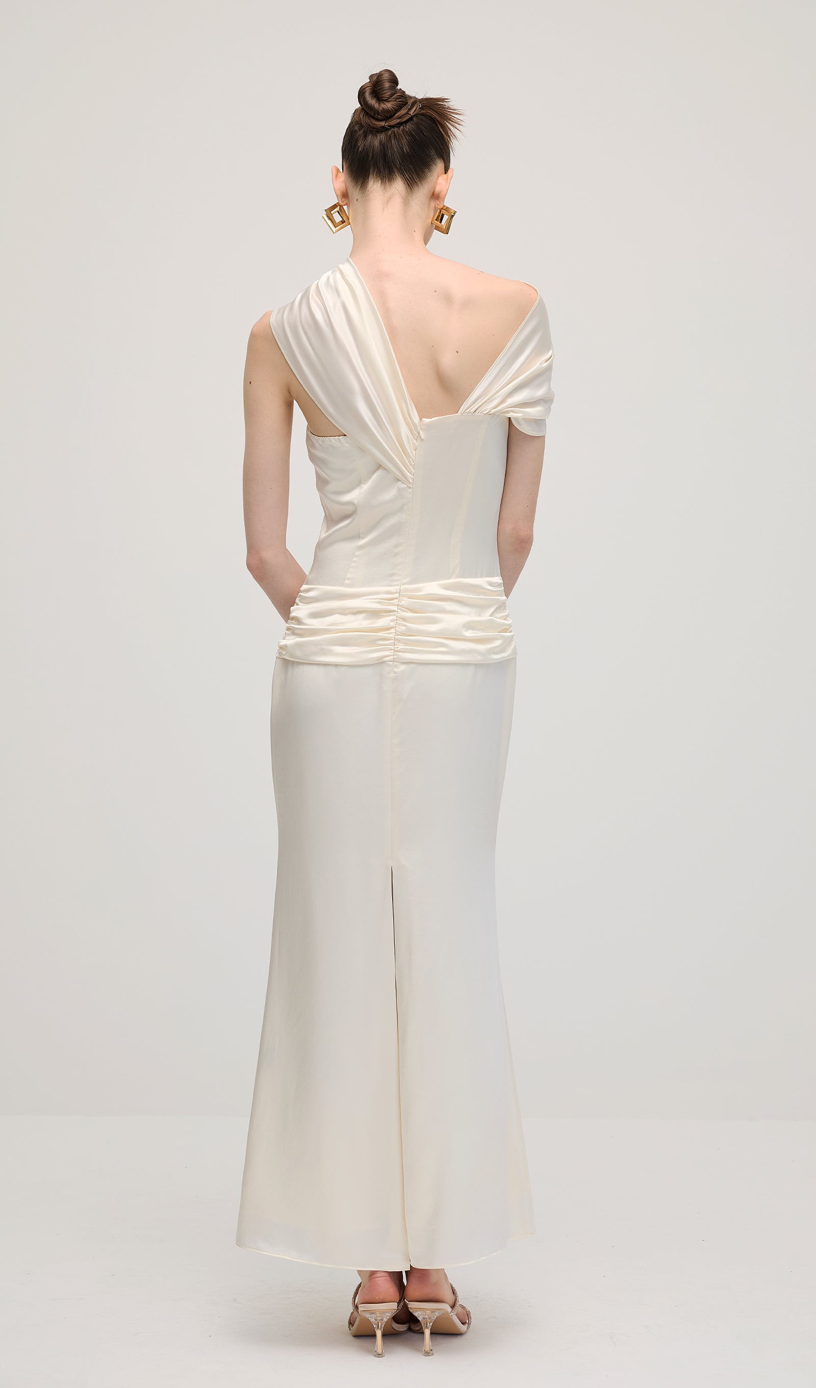 Satin Bodycon Maxi Dress