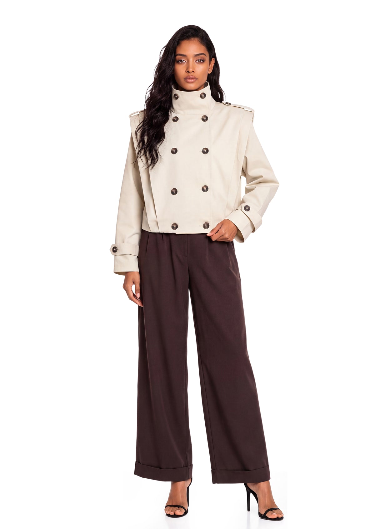 Yetta Detachable Sleeve Jacket
