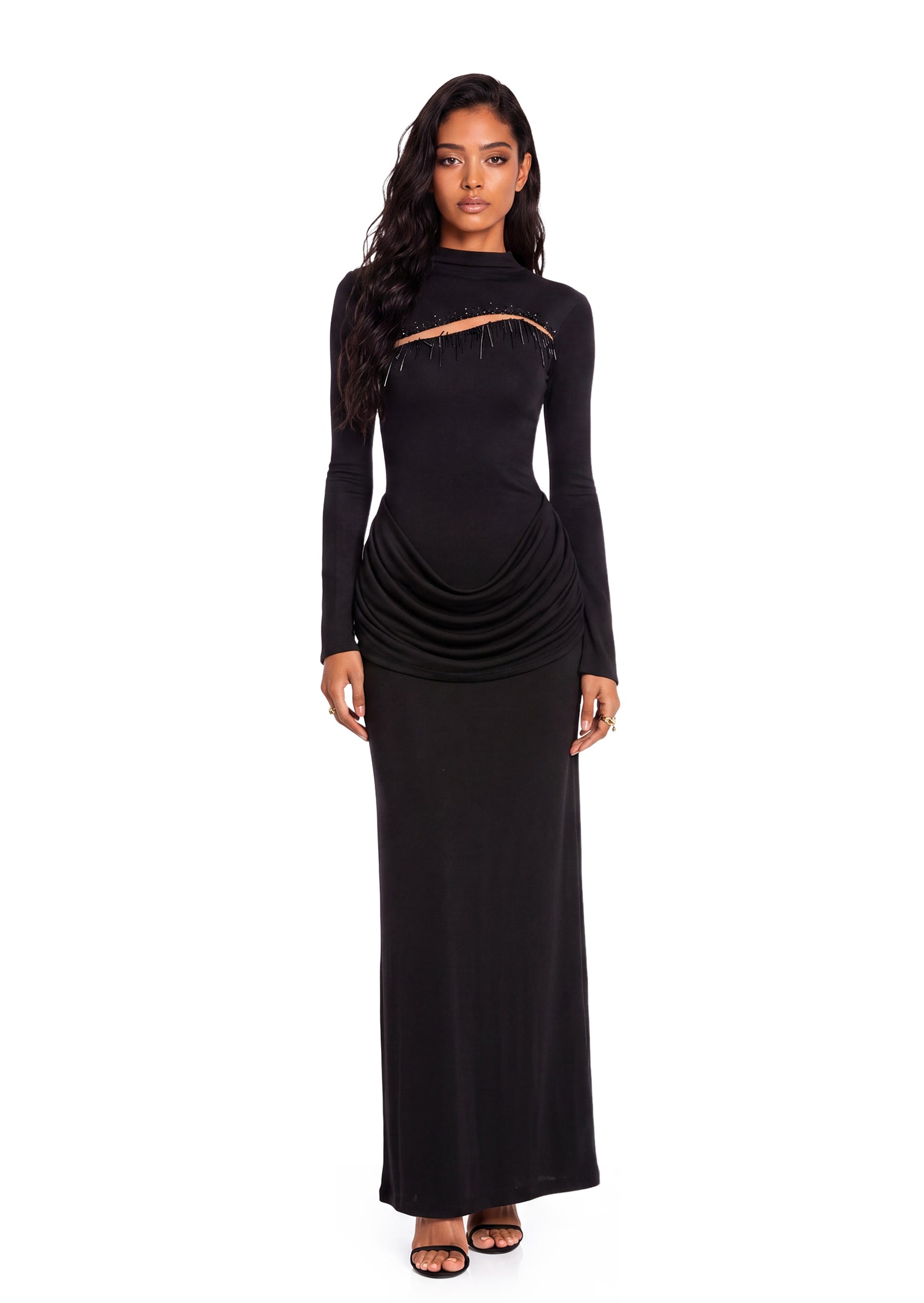 Bedros Jersey Maxi Dress In Black