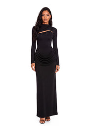 Bedros Jersey Maxi Dress In Black