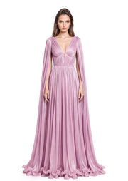 Yildiz V Neck Ruffled Maxi Dress