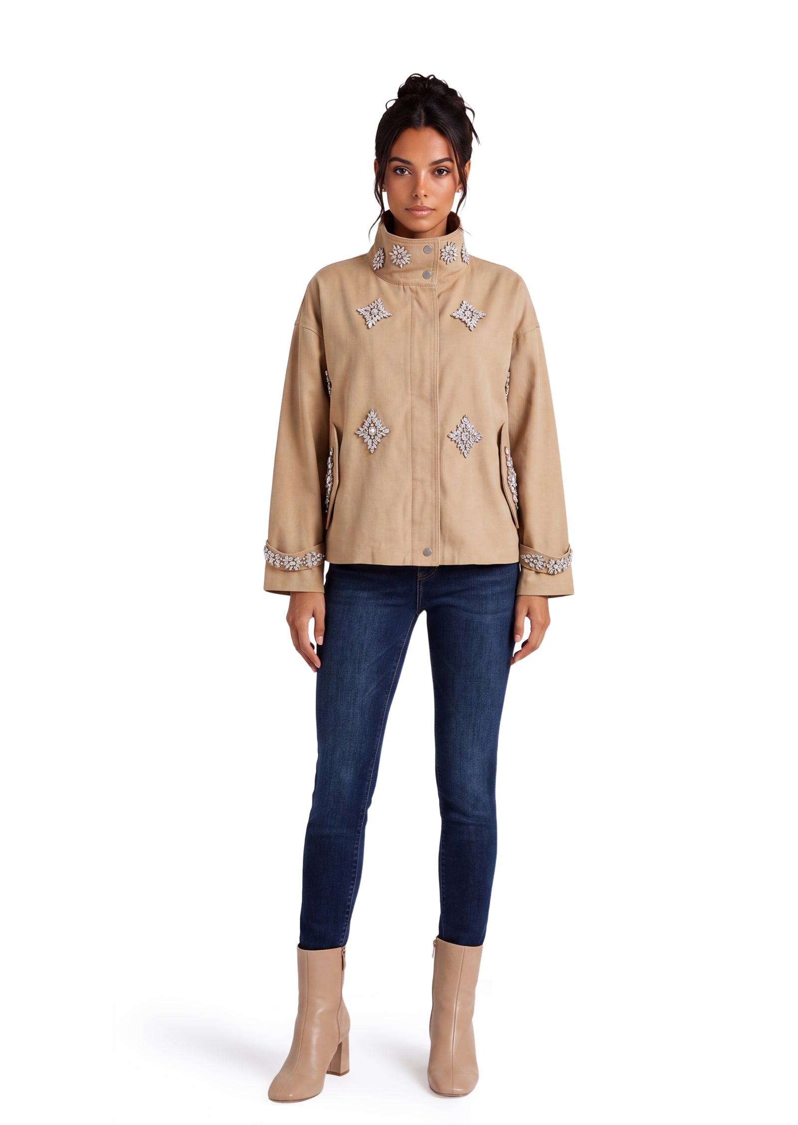 Goose Work Jacket In Khaki