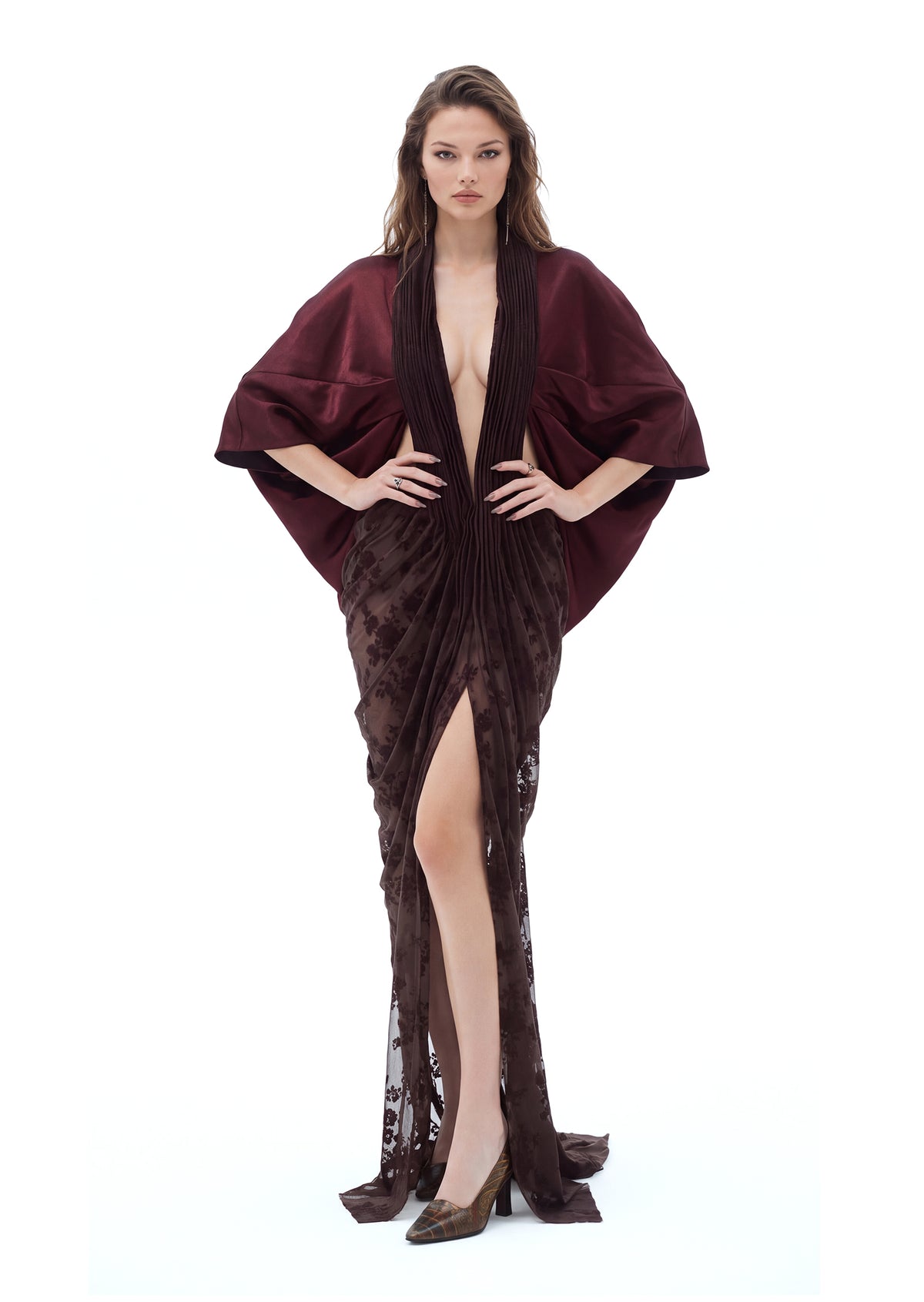 Kaiha Open Back Velvet Maxi Dress