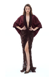 Kaiha Open Back Velvet Maxi Dress