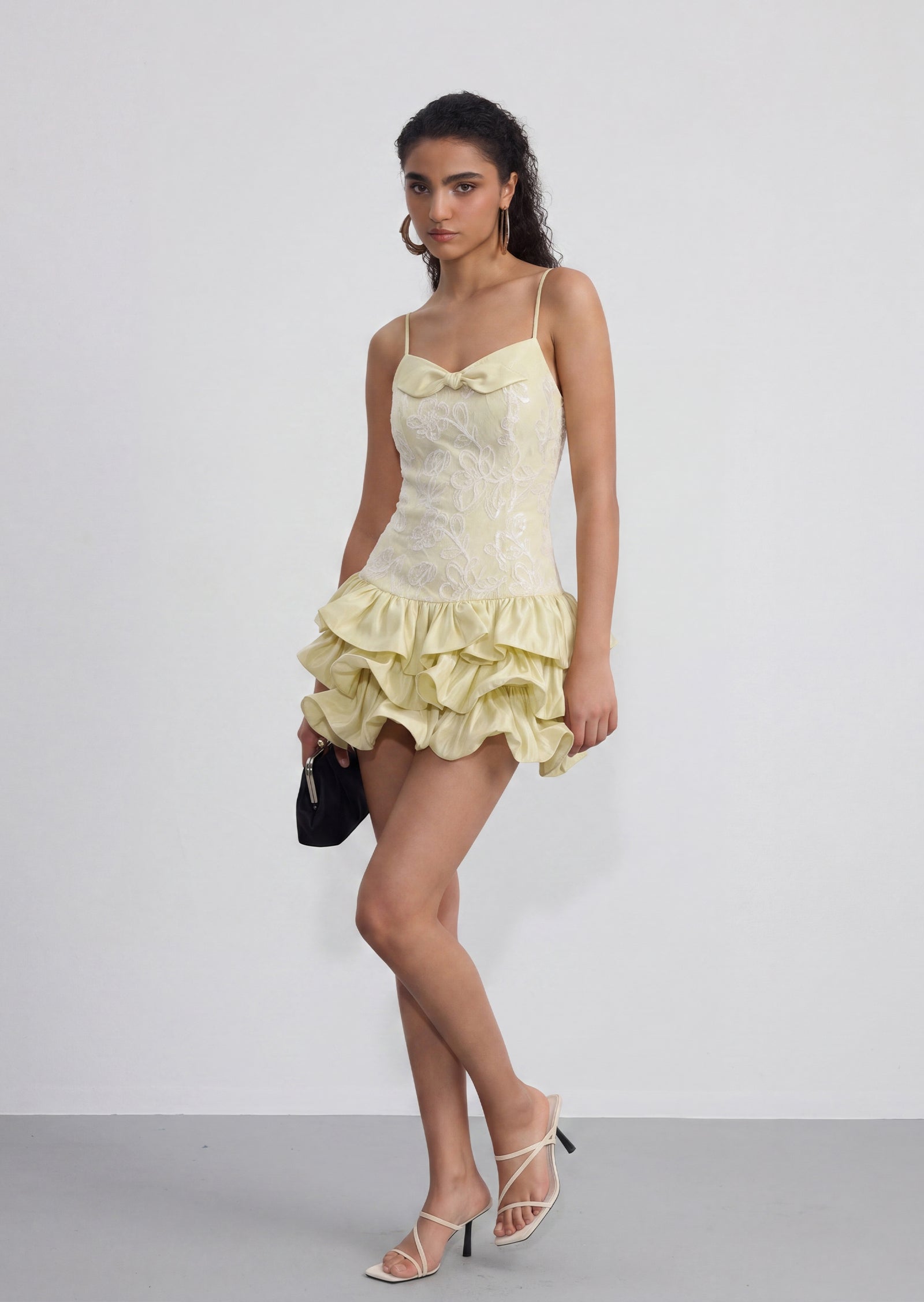 Perla Ruffled Mini Dress