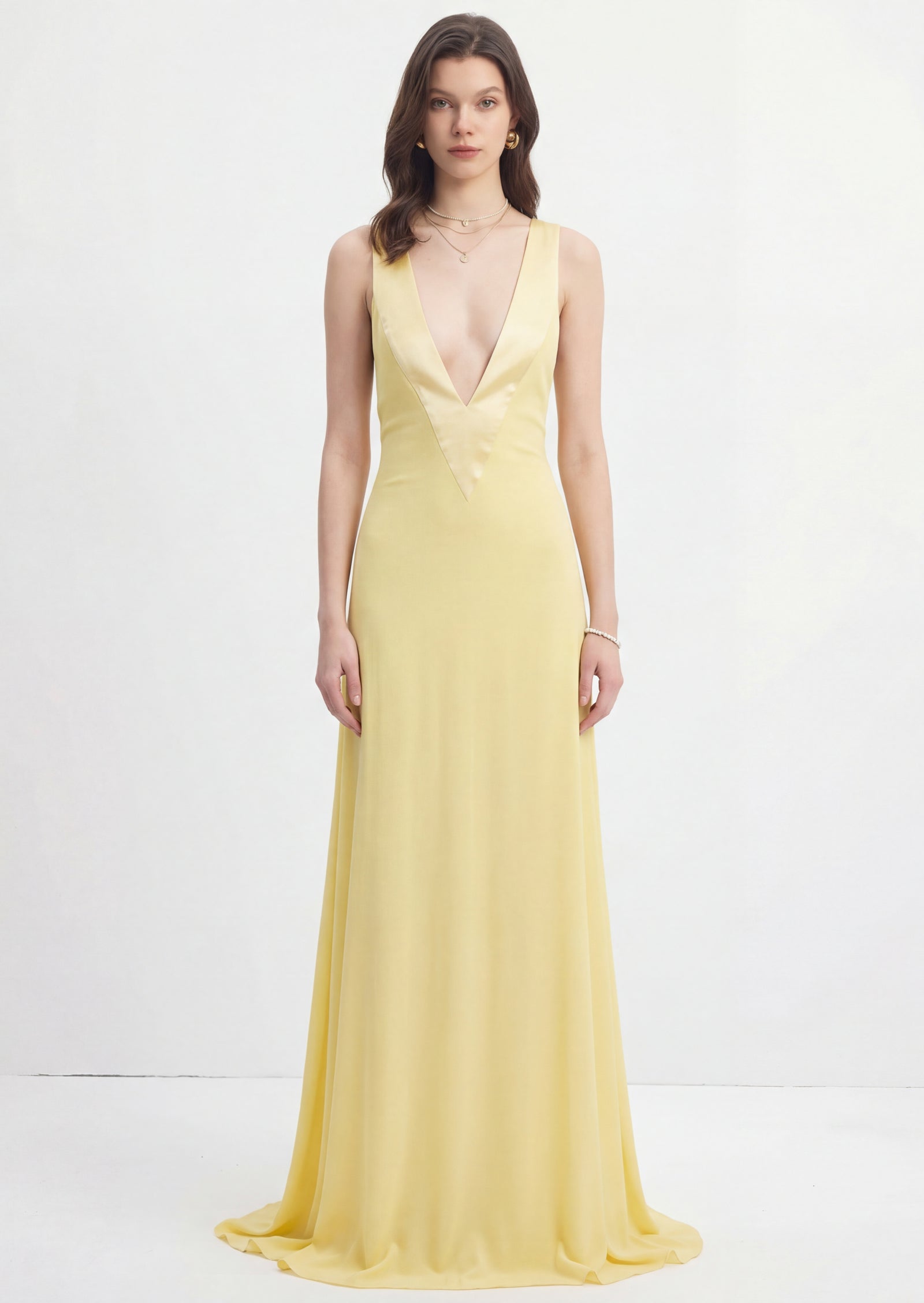 Midikleid in A-Linie mit Blumenmuster und Laternenärmeln