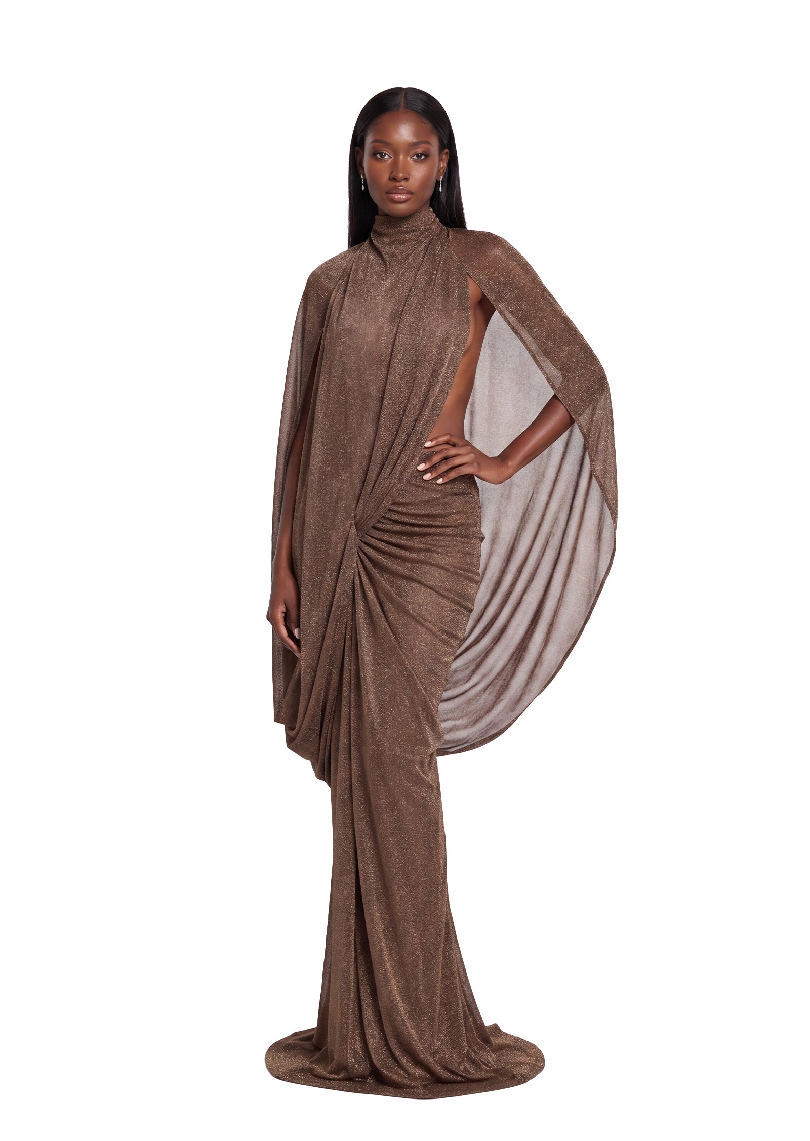 Ugur Semi-Sheer Maxi Skirt Two Piece Set