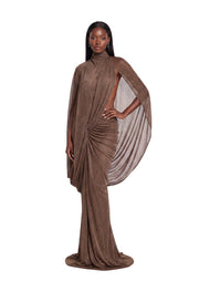 Ugur Semi-Sheer Maxi Skirt Two Piece Set