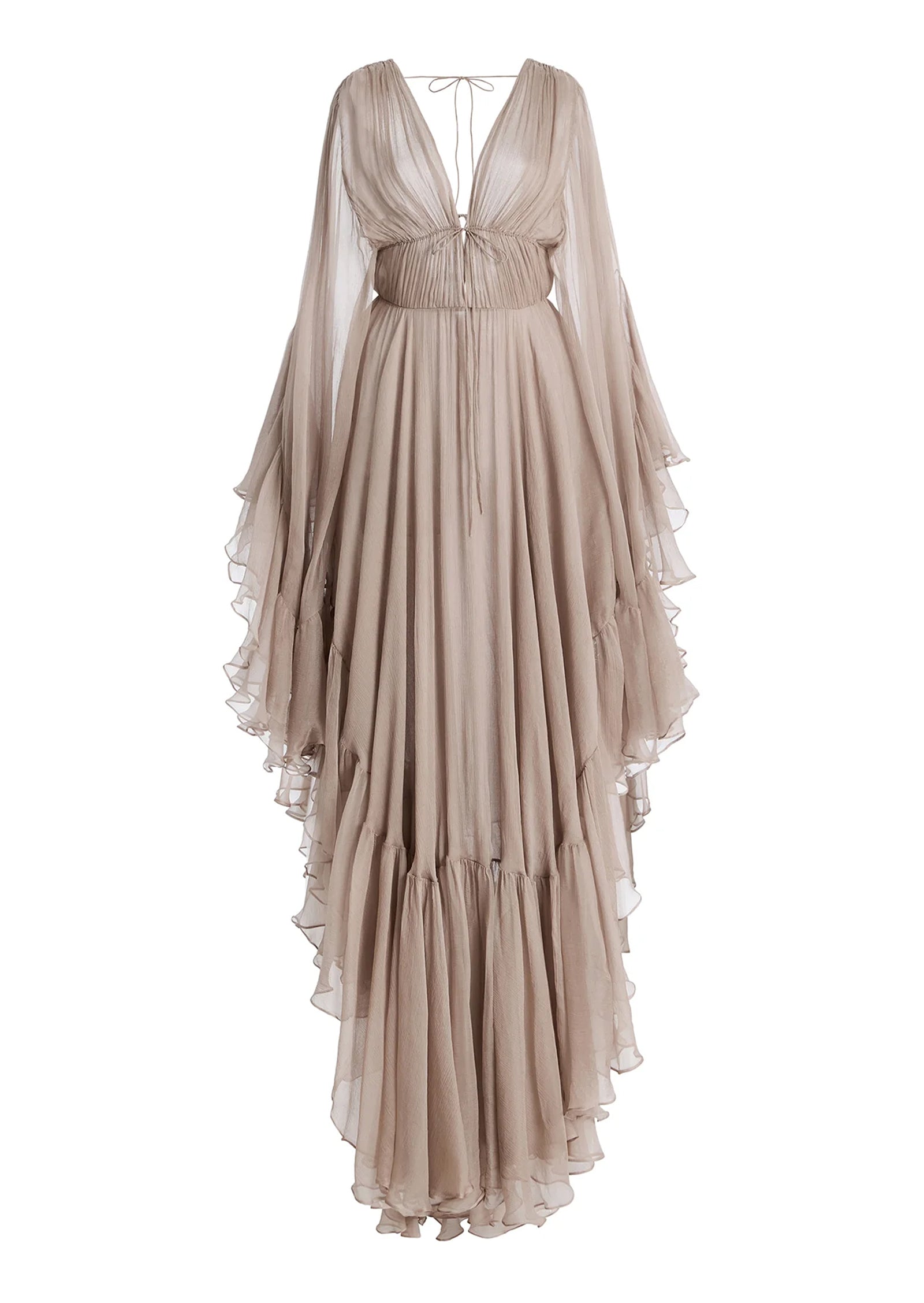 Nerina Deep V Neck Maxi Dress
