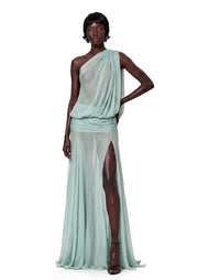 Mahoney Sheer Maxi Dress In Mint Green