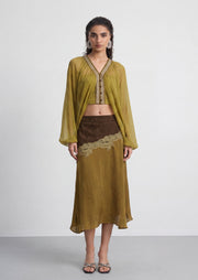 Bennett Chiffon Top & Midi Skirt Set