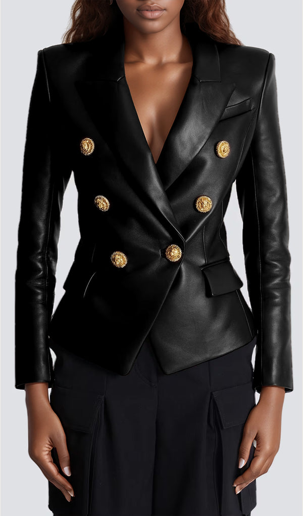 Fitted Jacket In Black
