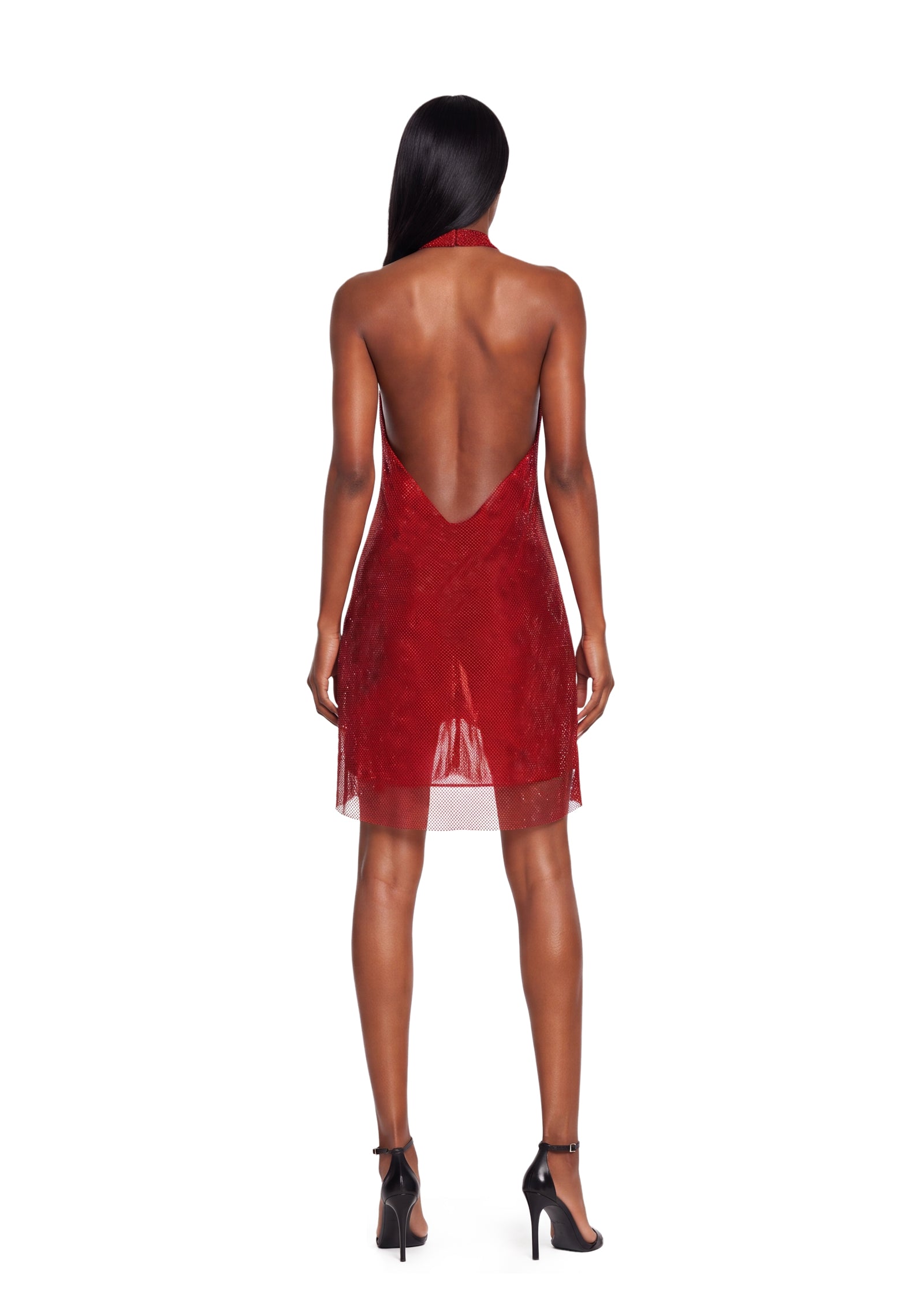 Sachdev Halter Neck  Open Back Dress