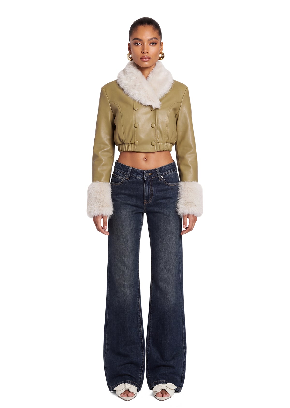 Aaltje Pu Leather Jacket