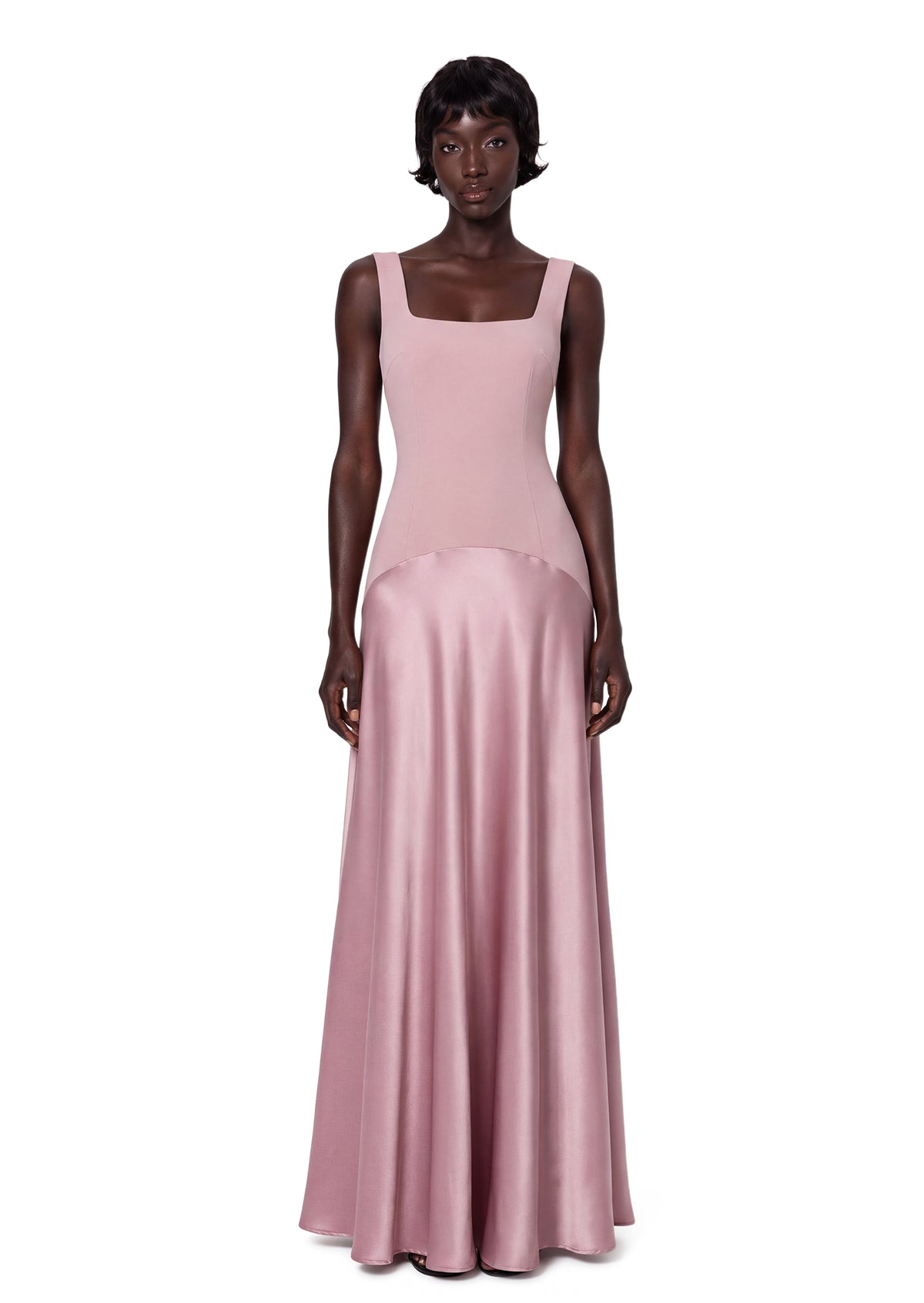 Midikleid in A-Linie mit Blumenmuster und Laternenärmeln