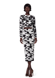 Yahaira Long Sleeved Top & Skirt Printed Knit Set