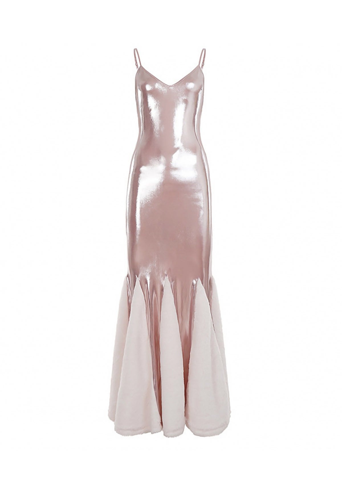 Midikleid in A-Linie mit Blumenmuster und Laternenärmeln