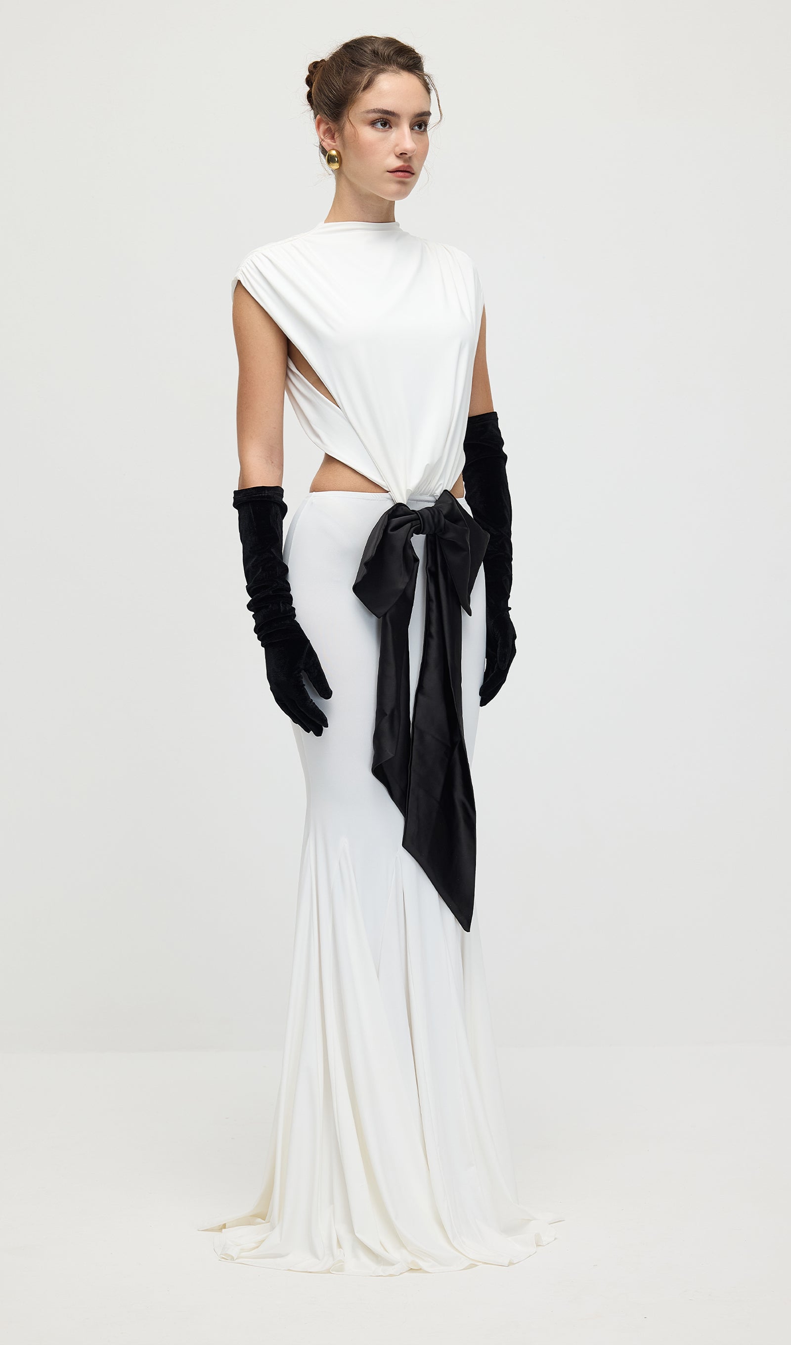 Jersey  Cut Out Detail Maxi Dress