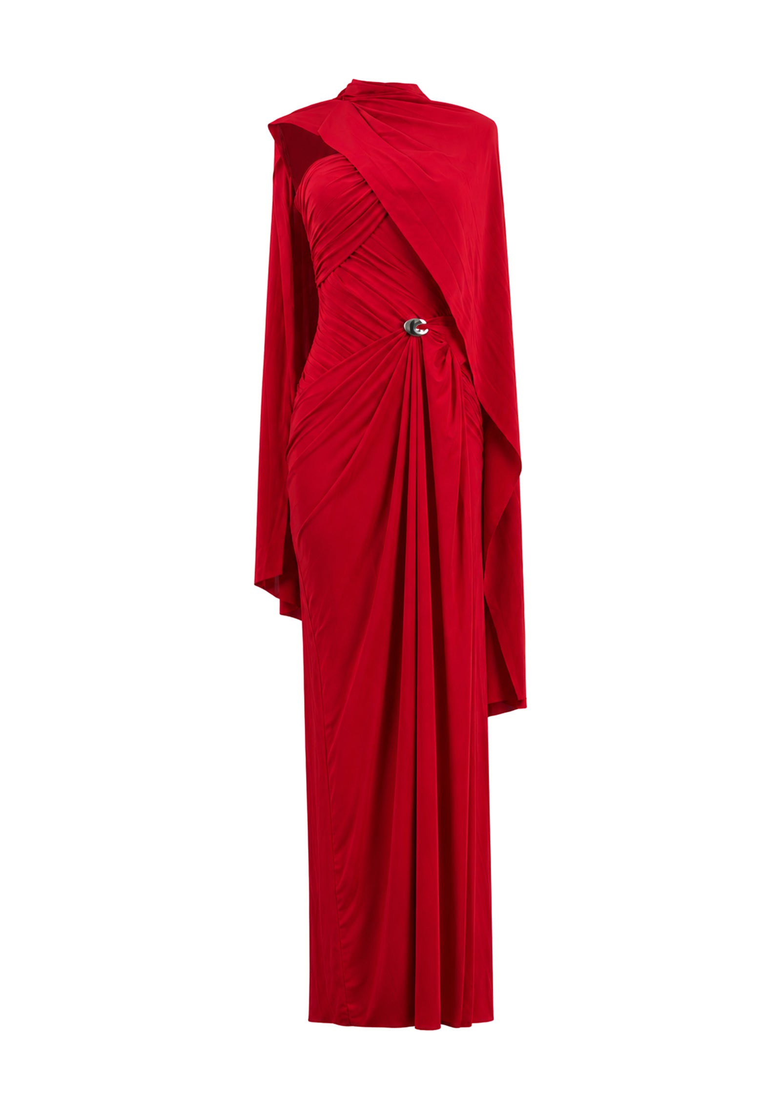 Wachiwi Strapless Stretch Maxi Dress In Red
