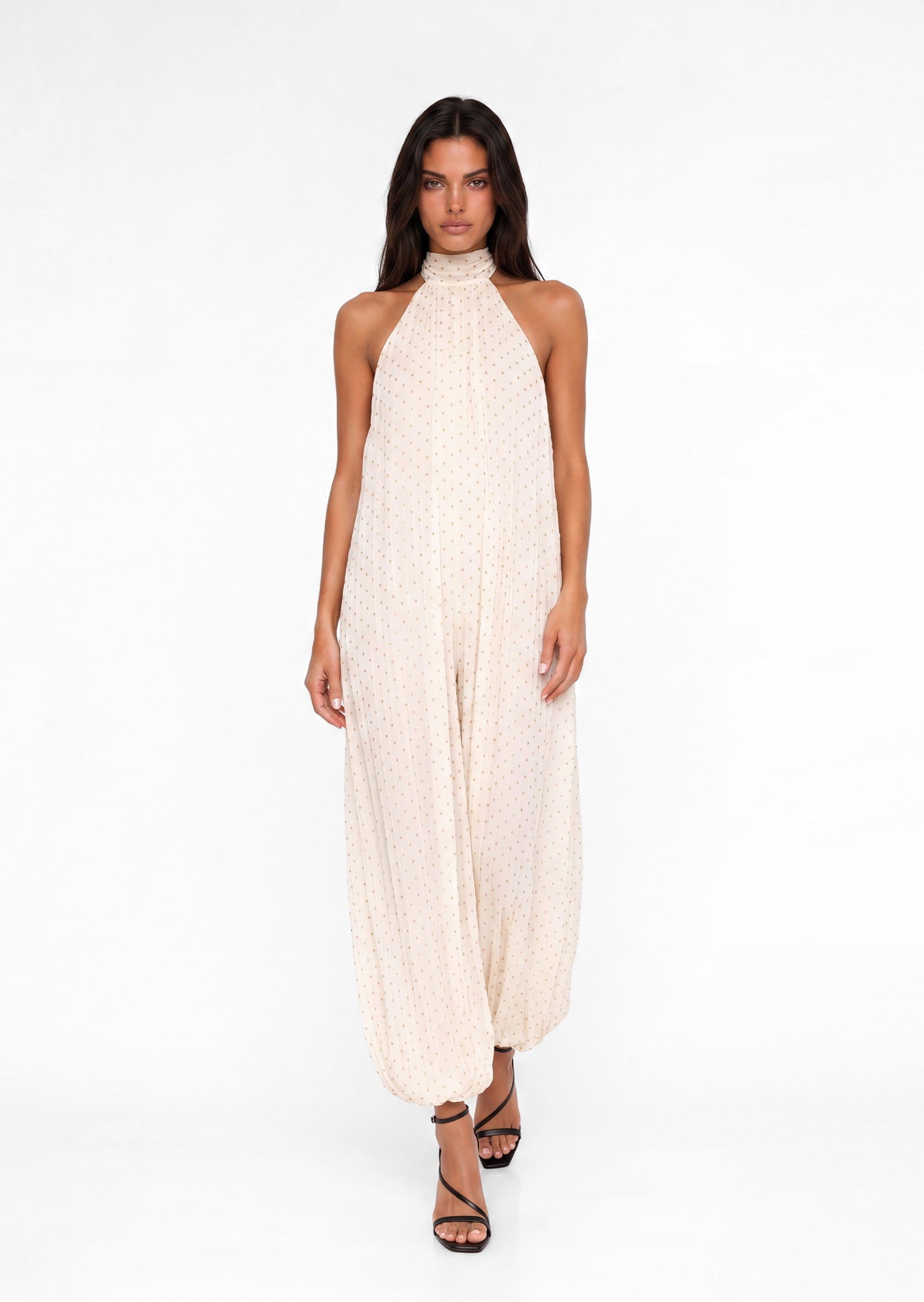 Abeytu Chiffon Balloon Jumpsuit