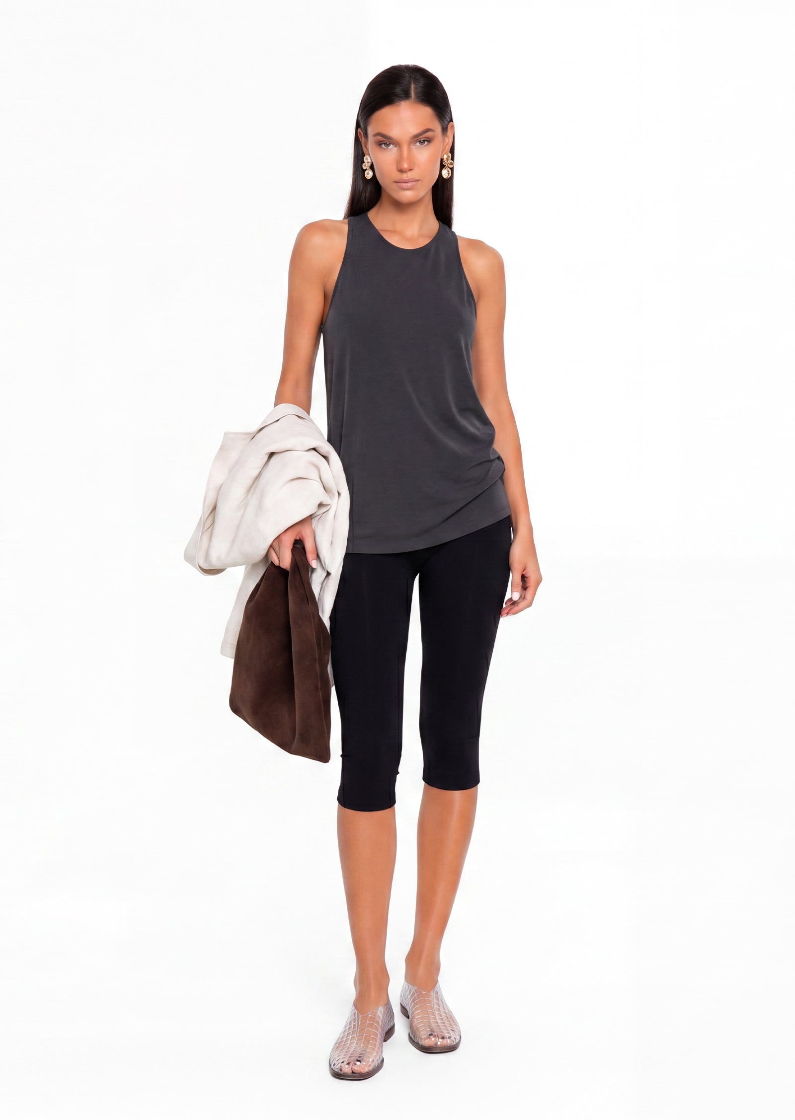 Emersyn Capri Pants In Black