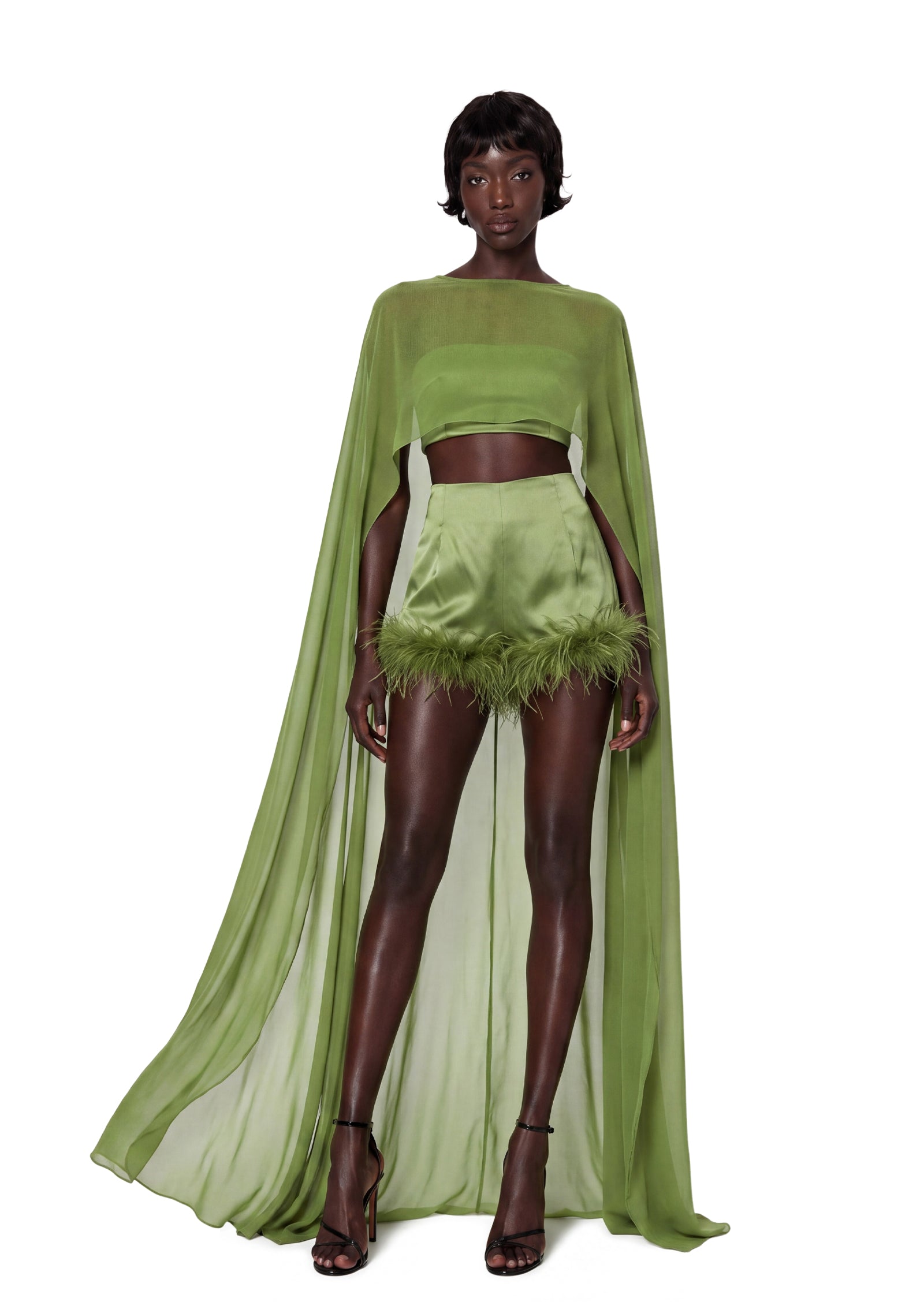 Lehua Long Shawl Strapless Skirt Set