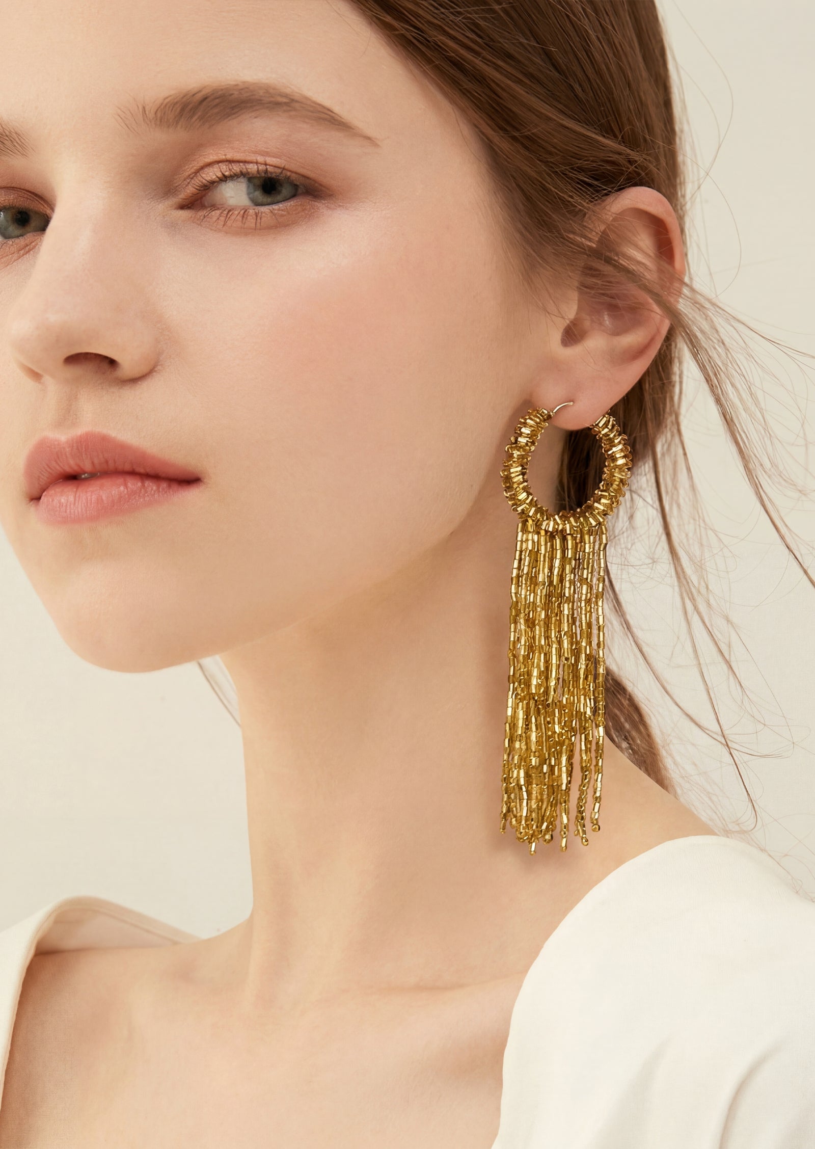 KIavia Fringe Seed Bead Earrings