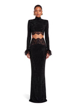 Yanis Cropped Top & Skirt Lace Set