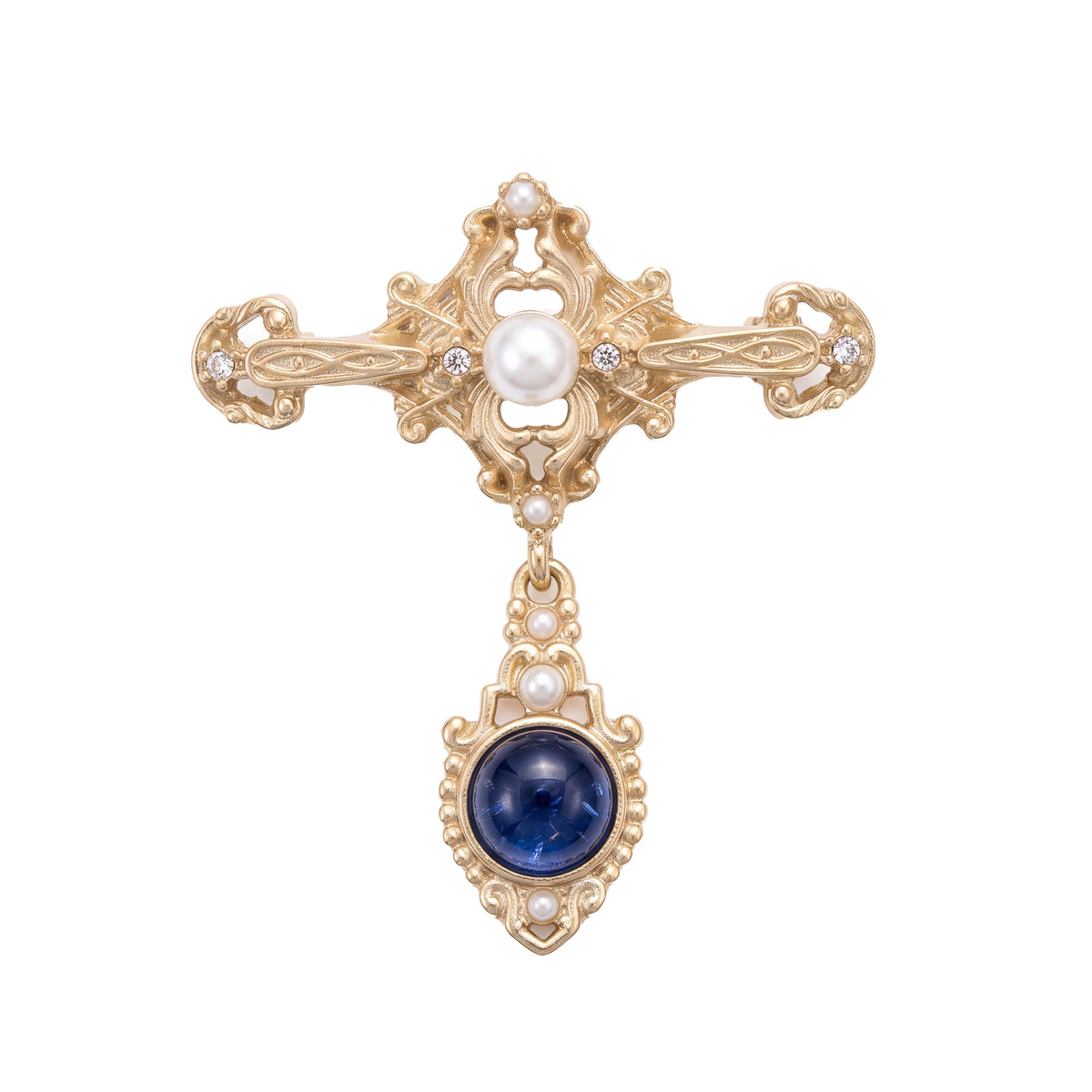 Yosef Court Style Matte Brooch