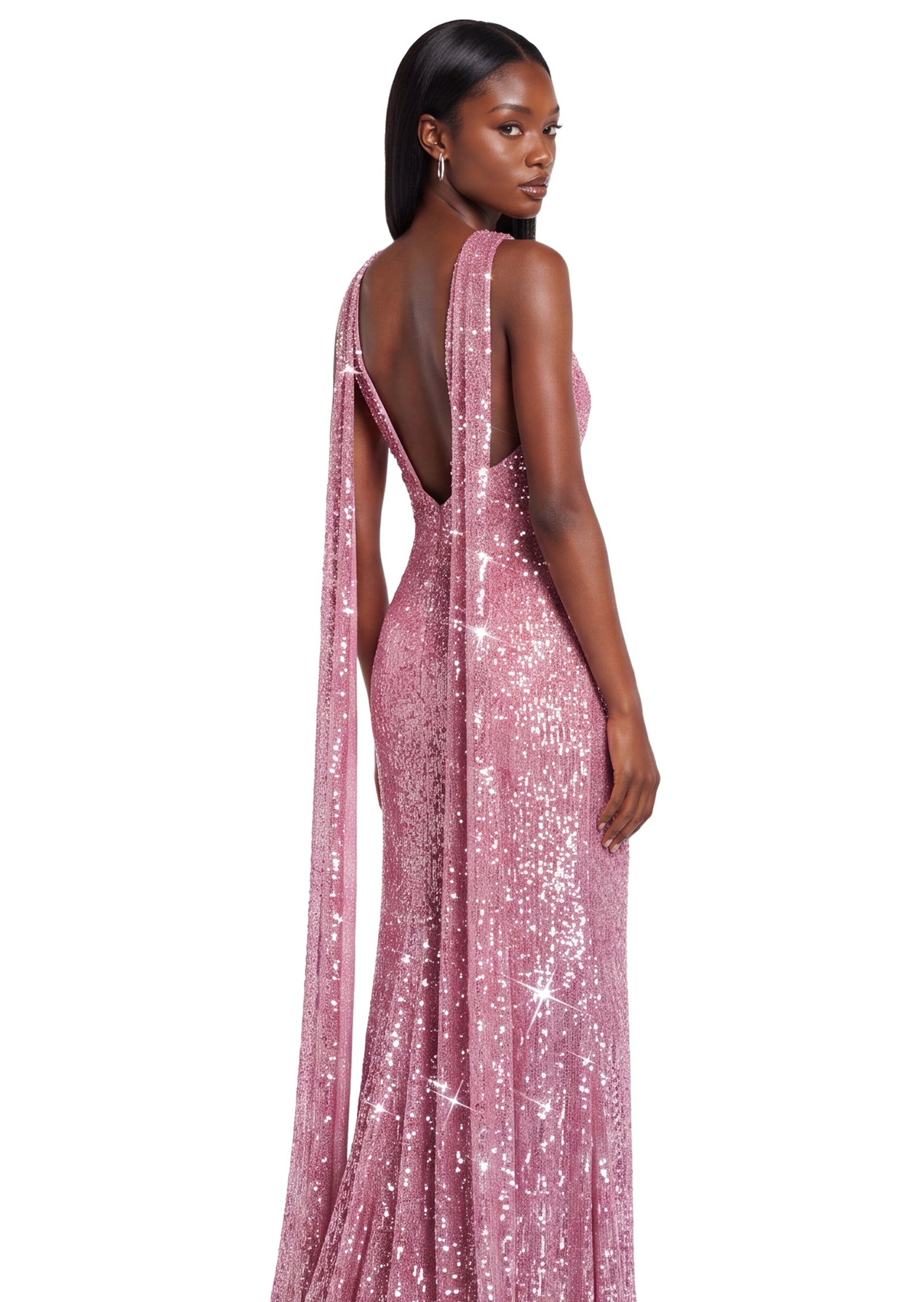 Jae Open Back Maxi Dress In Pink