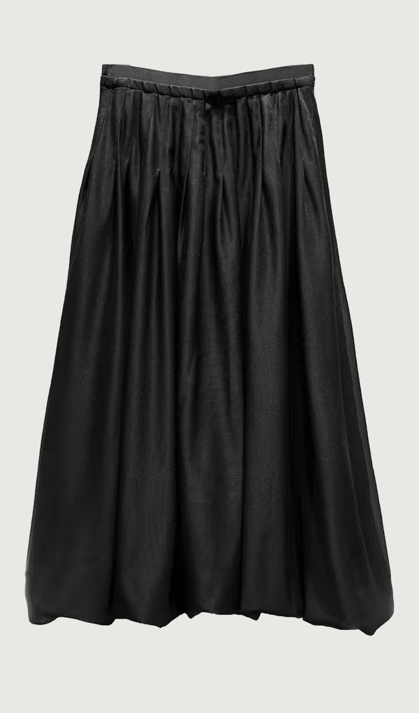 Pleated Midi Skirt