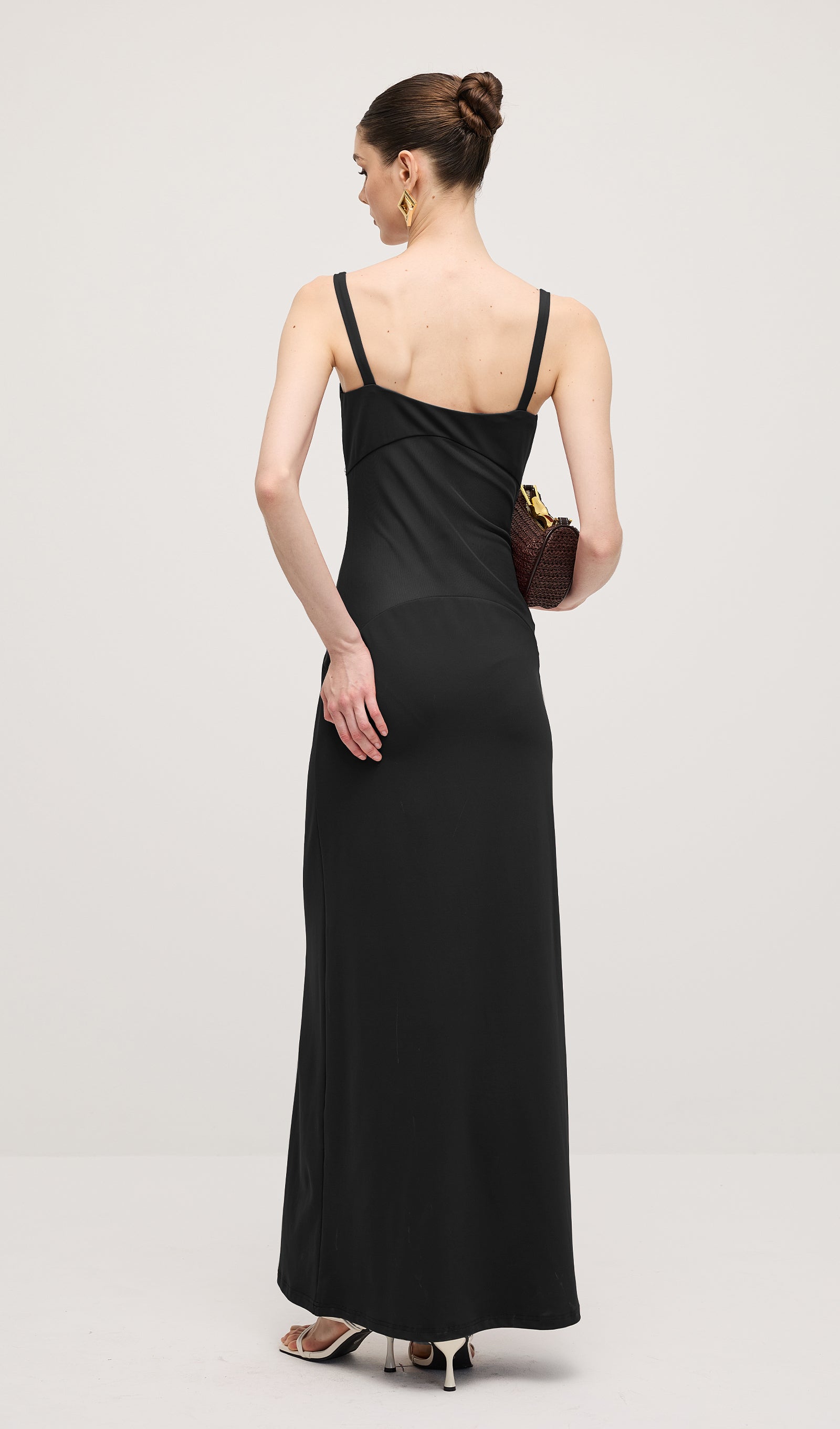 sheer knit curve maxi dress Helsa Sheer Knit Curve Maxi Merlot Dress by Helsa